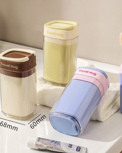 Cana Multifunctionala pentru Voiaj, cu Functii de Depozitare si Suport Articole Igiena Dentara