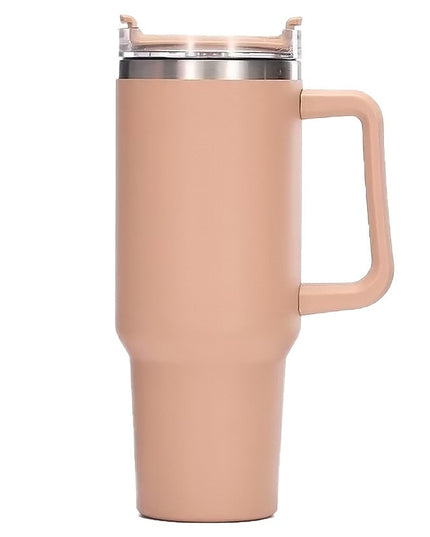 Cana Termos din Plastic, pentru Bauturi Calde si Reci, cu Maner