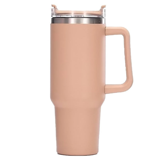 Cana Termos din Plastic, pentru Bauturi Calde si Reci, cu Maner