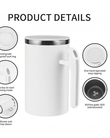 Cana portabila cu mixer incorporat, pe baterii, 380 ml