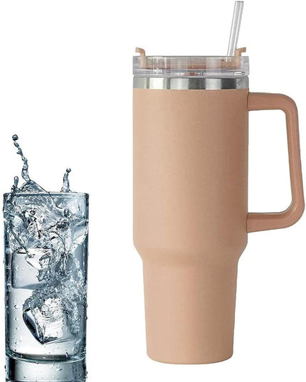 Cana Termos din Plastic, pentru Bauturi Calde si Reci, cu Maner