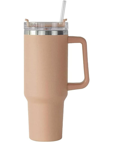 Cana Termos din Plastic, pentru Bauturi Calde si Reci, cu Maner