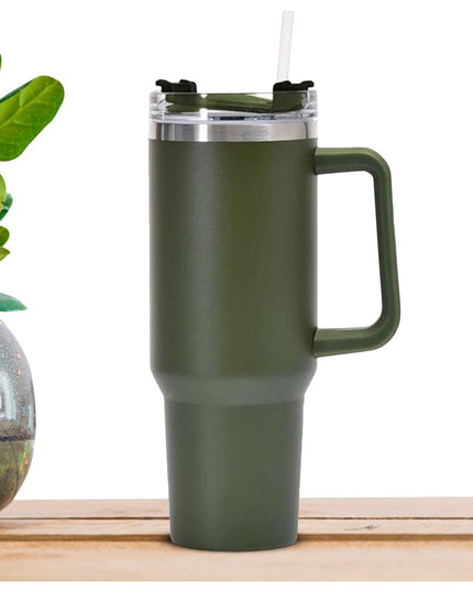 Cana Termos din Plastic, pentru Bauturi Calde si Reci, cu Maner