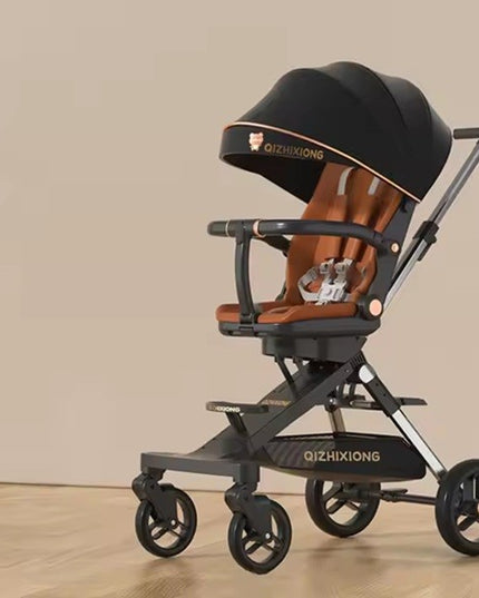 Carucior Sport 3in1, 6-36 Luni, Pliabil, Tavita pentru Masa, Pat de Dormit, Centura de Siguranta, Roti 360 Grade, Reversibil, Parasolar, Maner Reglabil