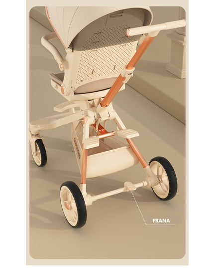 Carucior Sport 3in1, 6-36 Luni, Pliabil, Tavita pentru Masa, Pat de Dormit, Centura de Siguranta, Roti 360 Grade, Reversibil, Parasolar, Maner Reglabil,Panda