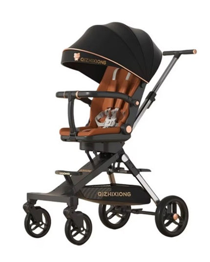 Carucior Sport 3in1, 6-36 Luni, Pliabil, Tavita pentru Masa, Pat de Dormit, Centura de Siguranta, Roti 360 Grade, Reversibil, Parasolar, Maner Reglabil