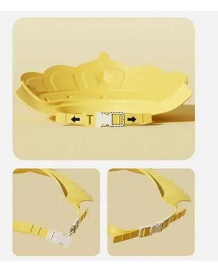 Casca de Dus, Previne Scurgerea Apei si Samponului pe Fata, 0-12 Ani, Ajustabila, din TPE+PP,Model Coroana