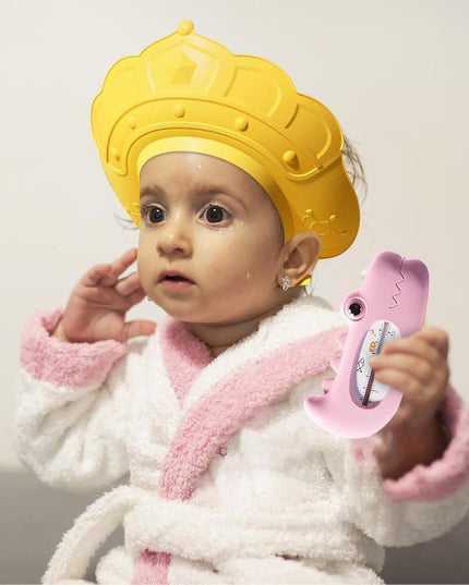 Casca de Dus, Previne Scurgerea Apei si Samponului pe Fata, 0-12 Ani, Ajustabila, din TPE+PP,Model Coroana