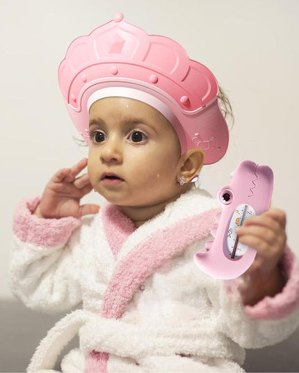 Casca de Dus, Previne Scurgerea Apei si Samponului pe Fata, 0-12 Ani, Ajustabila, din TPE+PP,Model Coroana