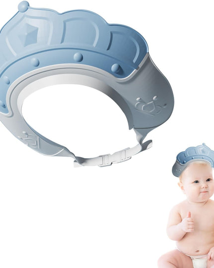 Casca de Dus, Previne Scurgerea Apei si Samponului pe Fata, 0-12 Ani, Ajustabila, din TPE+PP,Model Coroana