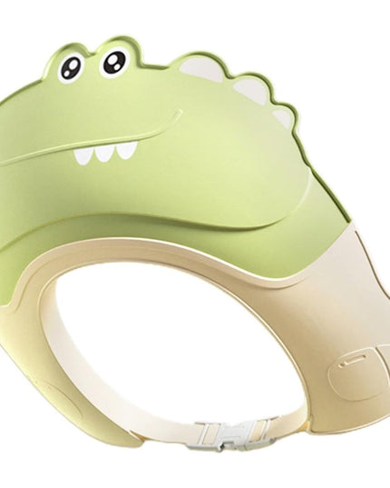 Casca de Dus, Previne Scurgerea Apei si Samponului pe Fata, 0-12 Ani, Ajustabila, din TPE+PP,Model Crocodil