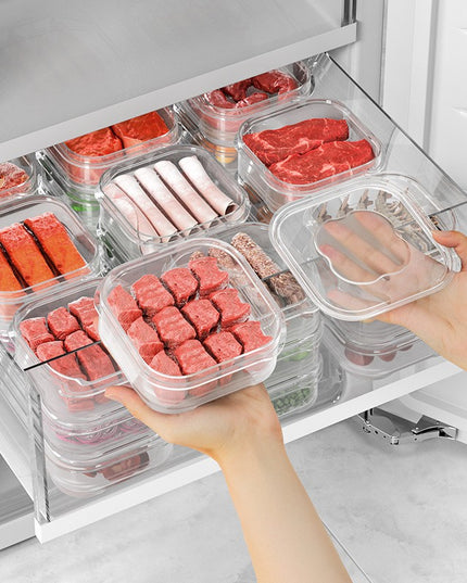 Caserola Alimentara, pentru Pastrare a Alimentelor, Depozitare pentru Frigider, Sigilata Dreptunghiulara, din Plastic,350ml