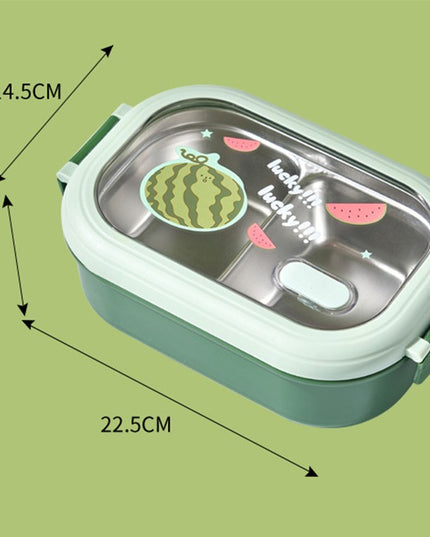 Caserola Container pentru Pranz, Caserola LUNCH BOX pentru Studenti, din Plastic PP, pentru Scoala, Compartiment Metalic in Interior