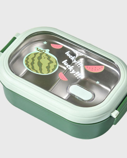 Caserola Container pentru Pranz, Caserola LUNCH BOX pentru Studenti, din Plastic PP, pentru Scoala, Compartiment Metalic in Interior