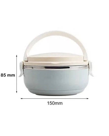 Caserola pentru alimente lunch box, 700 ml, otel inoxidabil, maner, valva aerisire, inchidere etansa