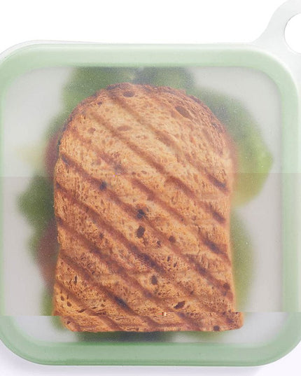 Caserola pentru sandwich din silicon si polipropilena, portabil, usor de curatat, capac anti-scurgere, reutilizabil