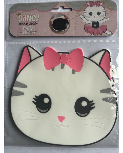 Suport pentru Pahar, Model Pisicuta, din PVC,Rezistent la Caldura