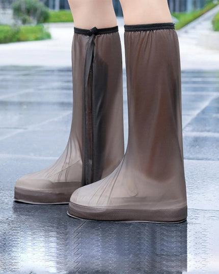 Protectie Incaltaminte pentru Ploaie si Noroi, Impermeabila, Talpa Antiderapanta, cu Fermoar si Capsa, Inaltime , Marime XL 40-41