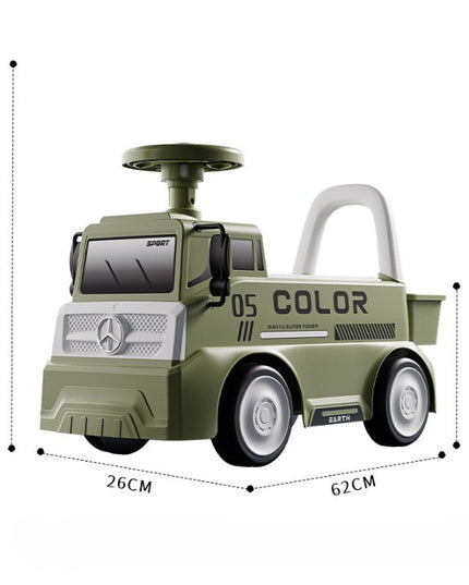 Mașinuță pentru copii, 3 ani, Model Camion, Sport, Claxon, Depozitare