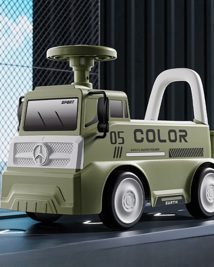 Mașinuță pentru copii, 3 ani, Model Camion, Sport, Claxon, Depozitare