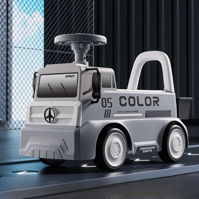 Mașinuță pentru copii, 3 ani, Model Camion, Sport, Claxon, Depozitare