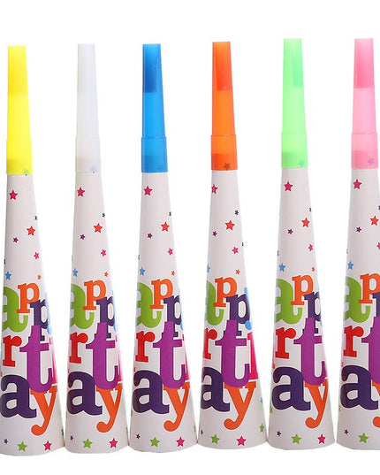 6 Suflatori, Colectia Happy Birthday,din Carton