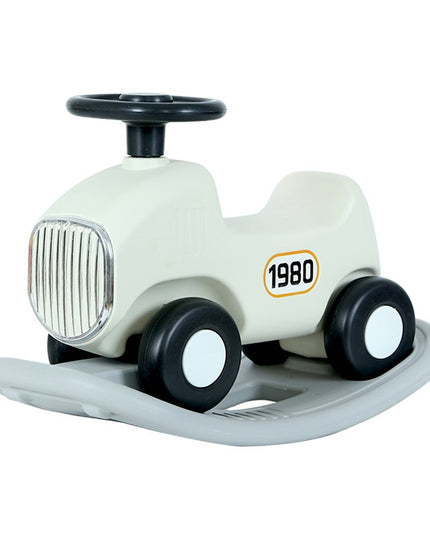 Balansoar 1 pentru copii masinuta detasabila, varsta peste 1 an, unghi 40 de grade, interior/exterior, volan cu sunete si lumini