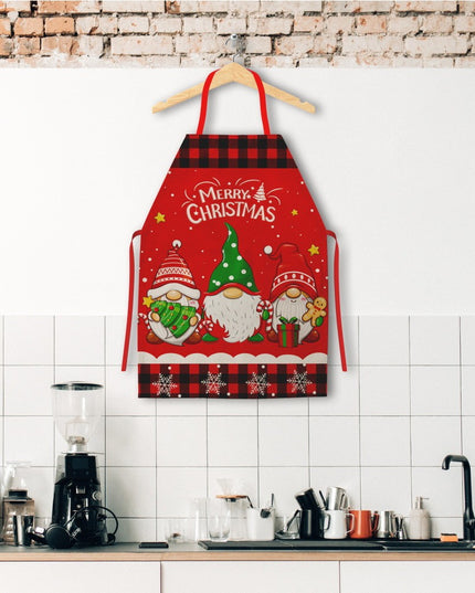 Sort de Bucatarie Decorativ, Tema Craciun,Model 3 Elfi, din Poliester