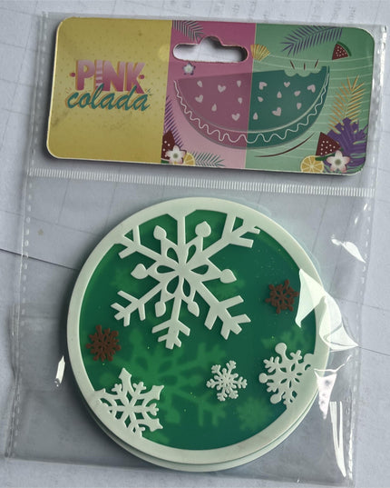 Suport pentru Pahar, Model Fulg de Nea, din PVC,Rezistent la Caldura