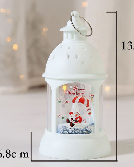 Decoratiune de Craciun, Model Sfesnic de Birou, Ren, din Plastic, cu Inel de Agatat