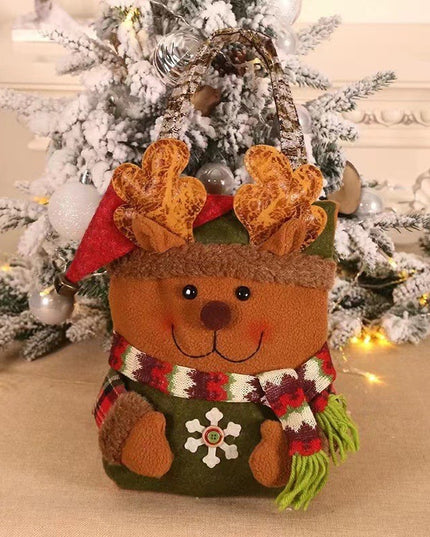 Geanta pentru Cadouri de Craciun, Model Ren, Decoratiune Sarbatori