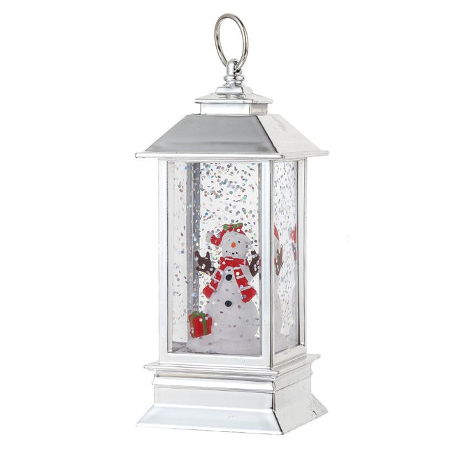 Decoratiune Luminoasa, Felinar de Craciun, cu Lumina LED, Ornament Model Om de Zapada