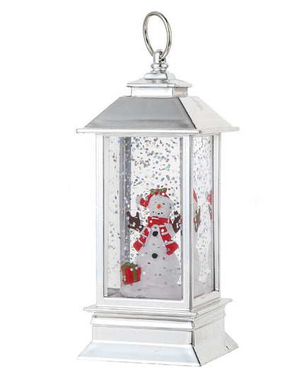 Decoratiune Luminoasa, Felinar de Craciun, cu Lumina LED, Ornament Model Om de Zapada, 5.3x5.3x13 cm