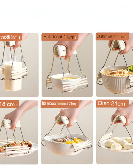 Clema pentru Boluri, Anti-Alunecare, din Silicon, de Uz Casnic, Rezistent la Temperaturi Inalte