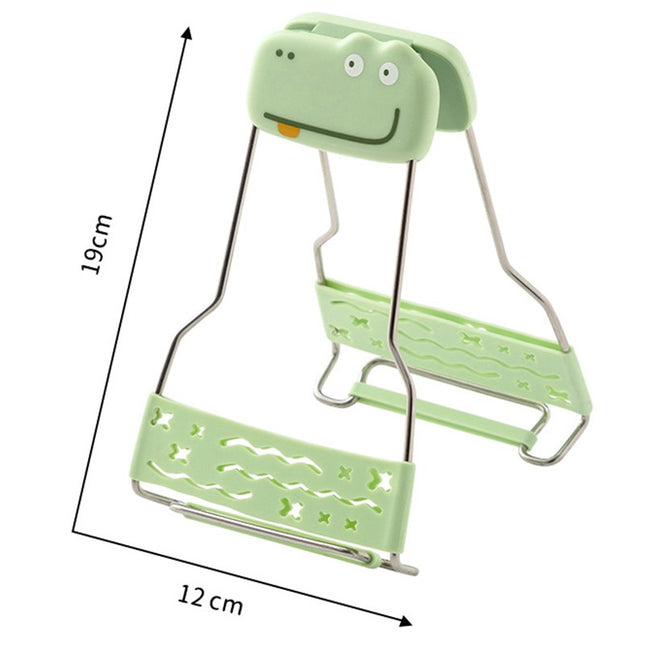 Clema pentru Boluri Creativa, Anti-Alunecare, din Silicon, de Uz Casnic, Rezistent la Temperaturi Inalte, Model Animat