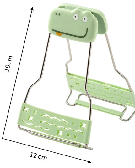 Clema pentru Boluri Creativa, Anti-Alunecare, din Silicon, de Uz Casnic, Rezistent la Temperaturi Inalte, Model Animat