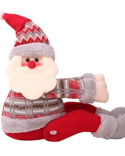 Clema pentru Perdea si Draperii, Model Mos Craciun, din Panza, Prindere din Velcro