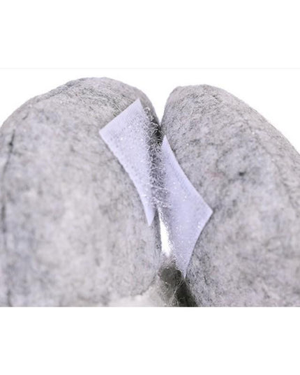 Clema pentru Perdea si Draperii, Model Om de Zapada, din Panza, Prindere din Velcro