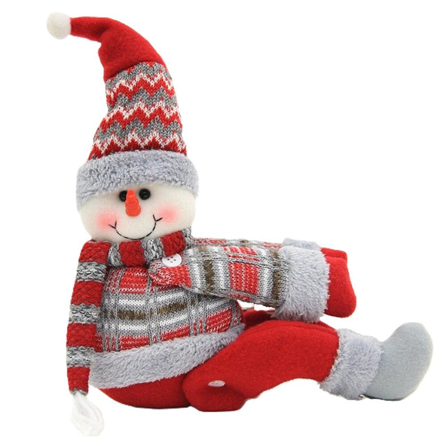 Clema pentru Perdea si Draperii, Model Om de Zapada, din Panza, Prindere din Velcro