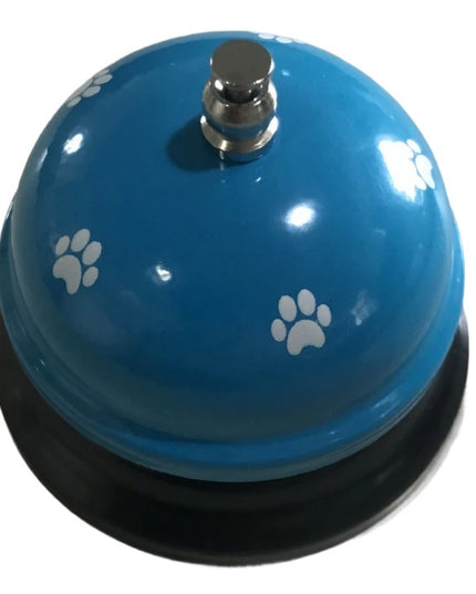 Clopotel Metalic Multifunctional, Alastru cu Imprimeu Labuta Alba,Dresaj, Receptie, Restaurante