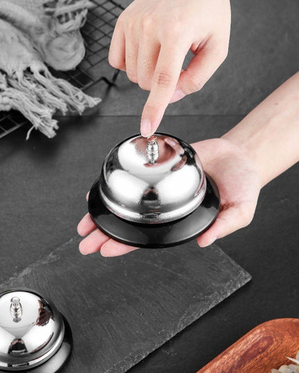 Clopotel sonerie metalica pentru receptie hoteluri, baruri, restaurante, material metal si plastic