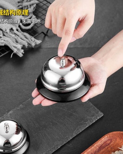 Clopotel sonerie metalica pentru receptie hoteluri, baruri, restaurante, material metal si plastic