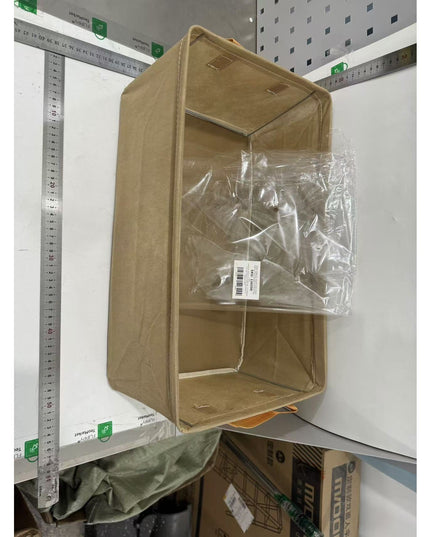 Depozitare pentru Haine, lucruri, din Textil cu Cadru Metalic, Manere Laterale, forma Dreptunghiulara,volum 26 L