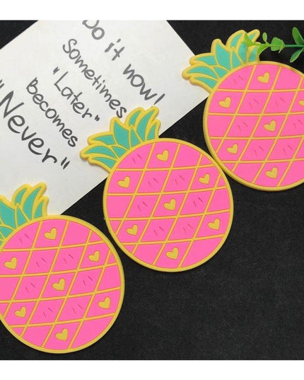 Suport pentru Pahar, Model Ananas, din PVC,Rezistent la Caldura