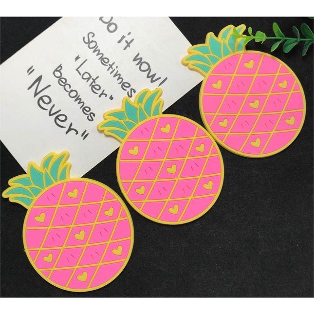 Suport pentru Pahar, Model Ananas, din PVC,Rezistent la Caldura