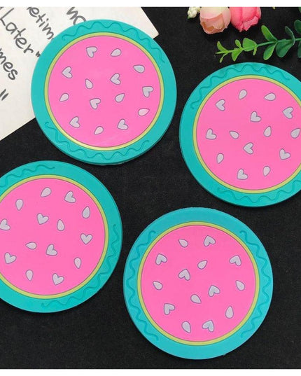 Suport pentru Pahar, Model Pepene, din PVC, , Rezistent la Caldura