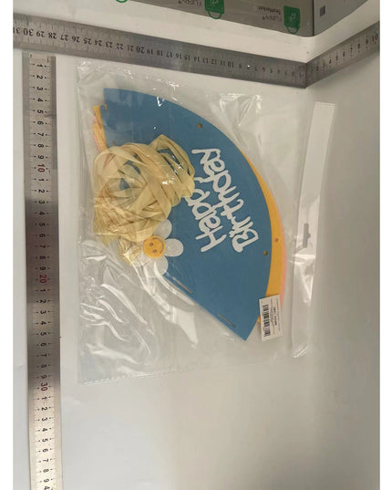 3 Coifuri Happy Birthday, pentru Petrecere, Tematica Aniversare, cu Floare din Spuma