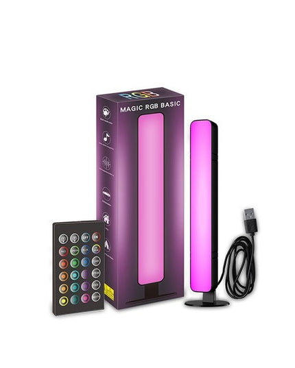 Lampa de Birou, RGB Colorat, 14 LED, Putere 5V, Telecomanda cu 24 de Taste, Cablu USB