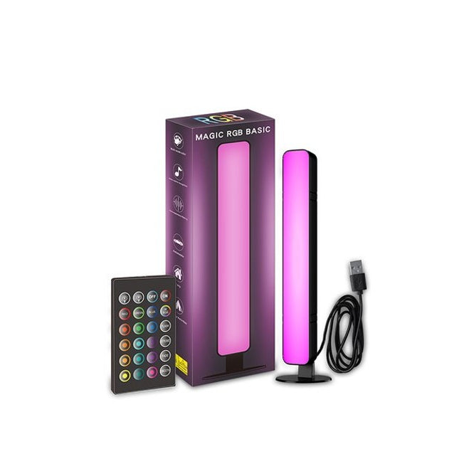 Lampa de Birou, RGB Colorat, 14 LED, Putere 5V, Telecomanda cu 24 de Taste, Cablu USB