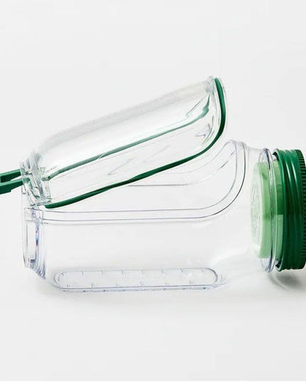Container Caserola pentru Salata,, Borcan pentru Salata, din PP, Gradat in ml, 1L, 19 x 10 x 10 cm, Capac , Transparenta